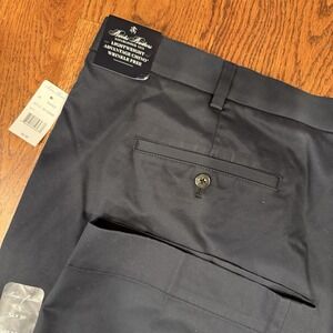 NWT Brooks Brothers Lightweight Advantage Chino Pants Men's 52x30 Navy Blue
